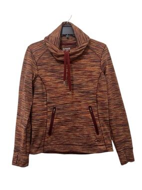 OUTDOOR RESEARCH Melody Cowl Neck Top Garnet Multi Space-Dye Hiking Yoga Size S